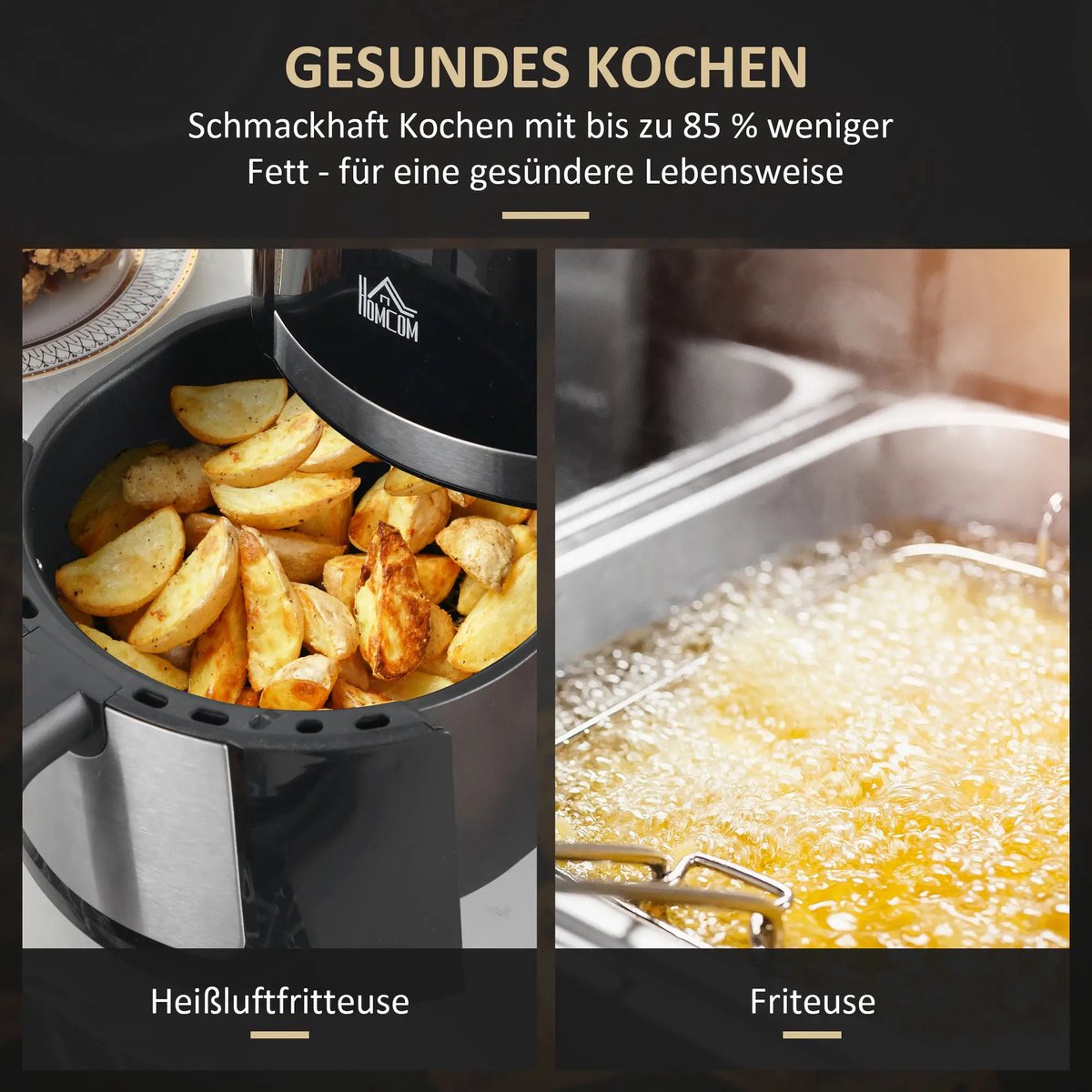Premie Airfryer 4L Digitaal Zwart