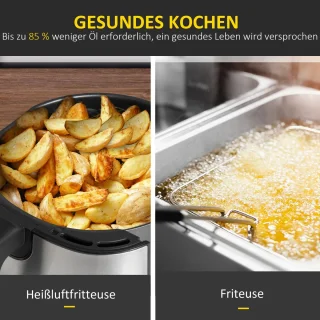 Premie Airfryer 6,5L Zwart-Grijs