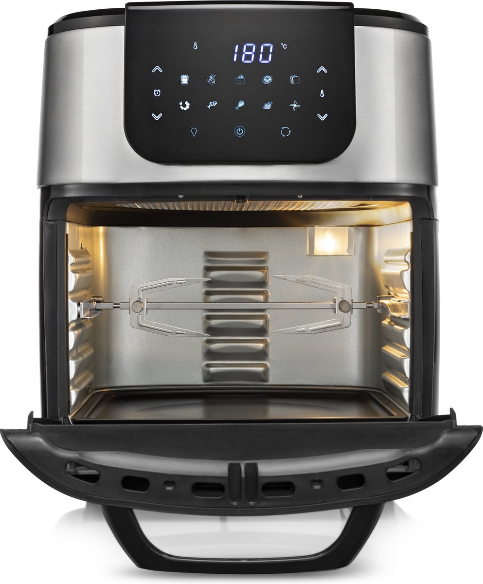 Princess Airfryer Oven DeLuxe 182075 - Heteluchtfriteuse 11L - RVS/Zwart