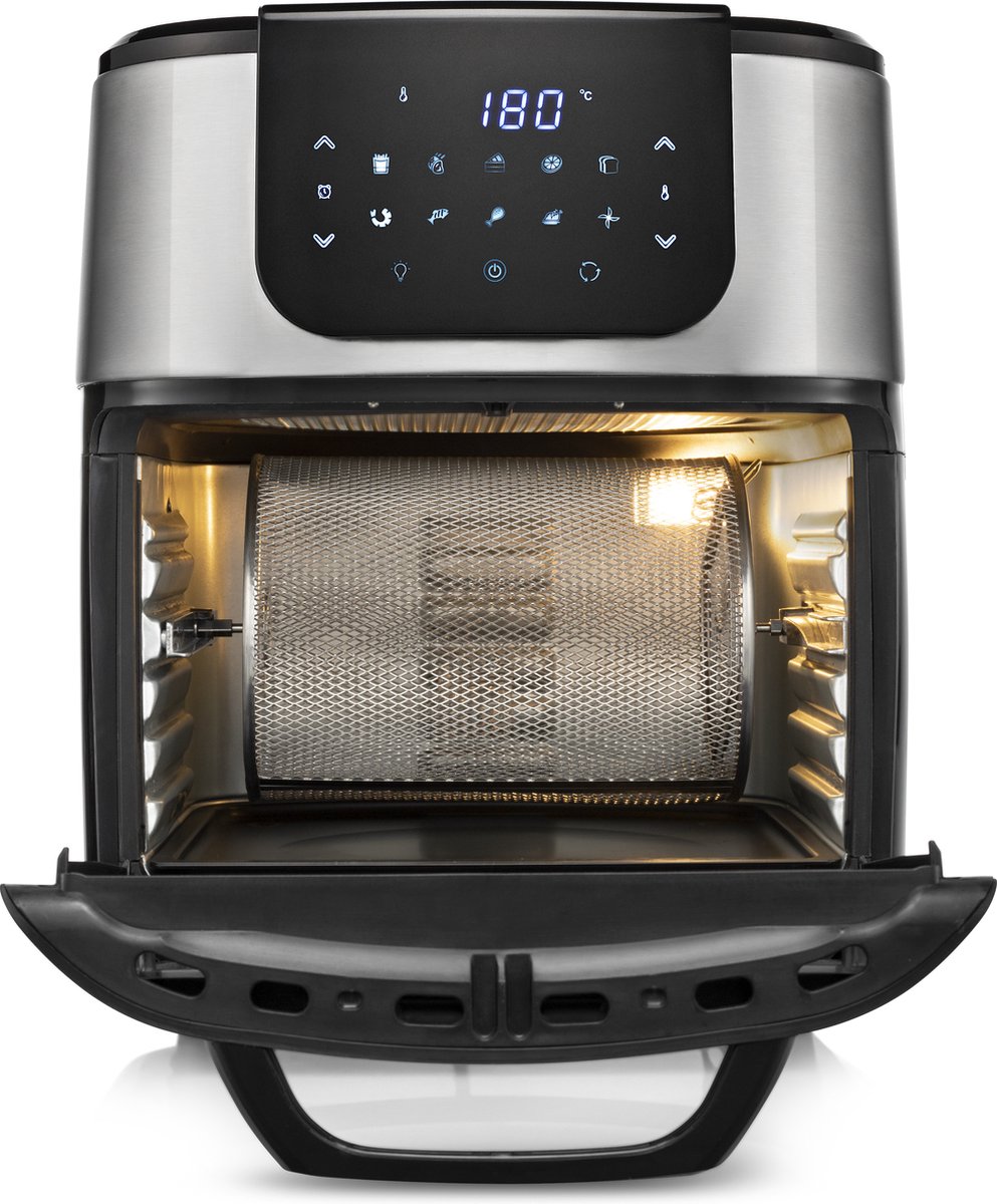 Princess Airfryer Oven DeLuxe 182075 - Heteluchtfriteuse 11L - RVS/Zwart