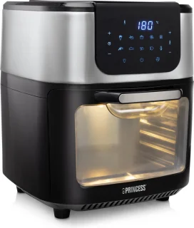 Princess Airfryer Oven DeLuxe 182075 - Heteluchtfriteuse 11L - RVS/Zwart