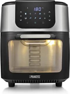 Princess Airfryer Oven DeLuxe 182075 - Heteluchtfriteuse 11L - RVS/Zwart