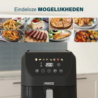 Princess Airfryer XL 182240 heteluchtfriteuse 5.5L zwart