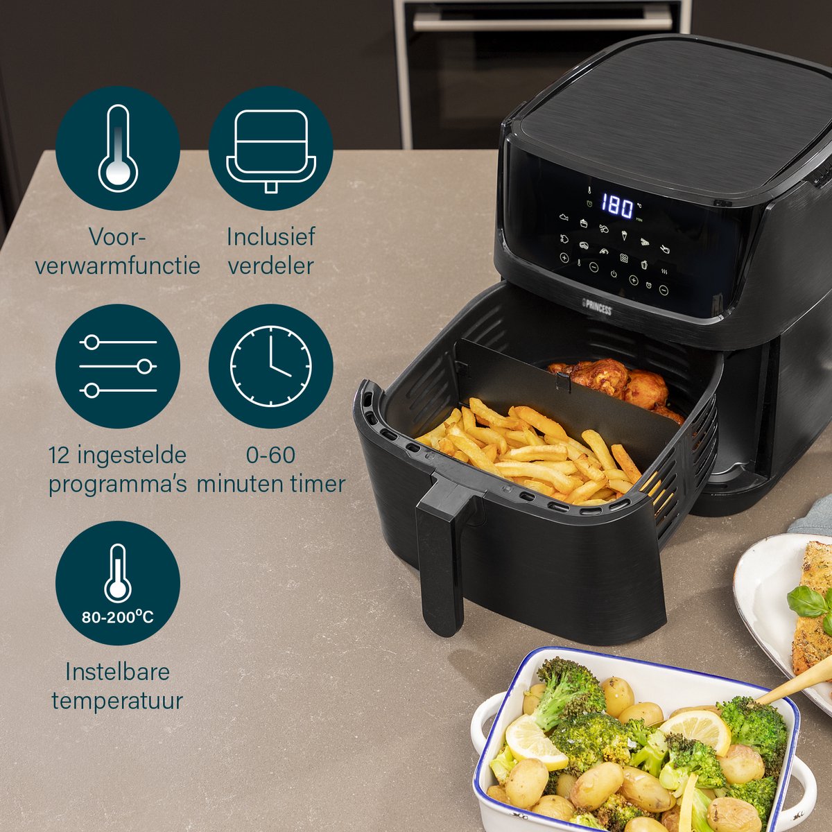 Princess Airfryer XXL 182061 - 6,5L Digital