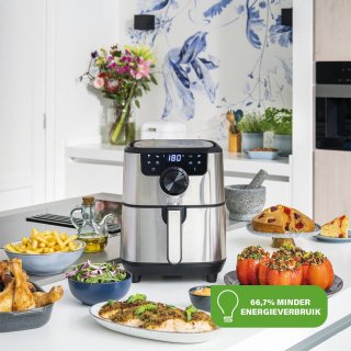 Princess Digitale Airfryer Deluxe 182033 RVS 4.5L