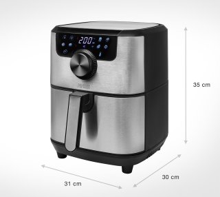 Princess Digitale Airfryer Deluxe 182033 RVS 4.5L
