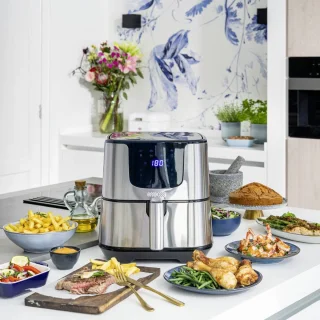 Princess Digitale Airfryer Deluxe XXL 182060 - Heteluchtfriteuse 5.5L RVS