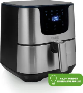 Princess Digitale Airfryer Deluxe XXL 182060 - Heteluchtfriteuse 5.5L RVS