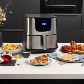 Princess Digitale Airfryer Deluxe XXL 182060 - Heteluchtfriteuse 5.5L RVS