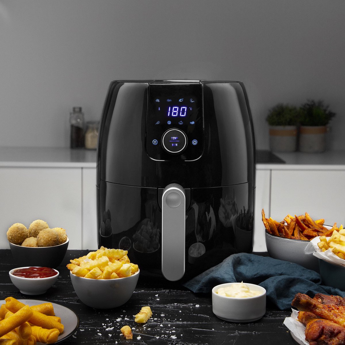 Princess Digitale Airfryer XXL 182025 4.5L Zwart