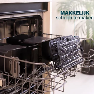 Princess Double Basket Airfryer 182068 XXL 8L Dubbele Airfryer Zwart