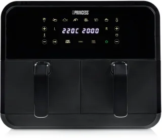 Princess Double Basket Airfryer 182068 XXL 8L Dubbele Airfryer Zwart