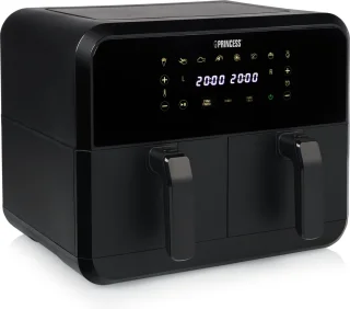 Princess Double Basket Airfryer 182068 XXL 8L Dubbele Airfryer Zwart