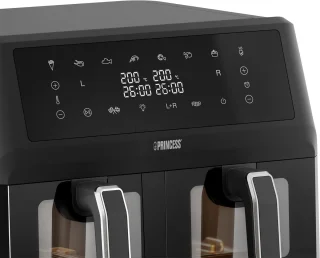 Princess Double Basket Airfryer 182276 - 11L Dubbele Airfryer - Zwart