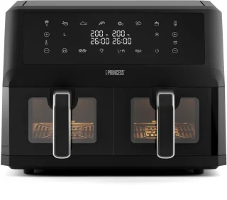 Princess Double Basket Airfryer 182276 - 11L Dubbele Airfryer - Zwart