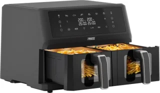 Princess Double Basket Airfryer 182276 - 11L Dubbele Airfryer - Zwart
