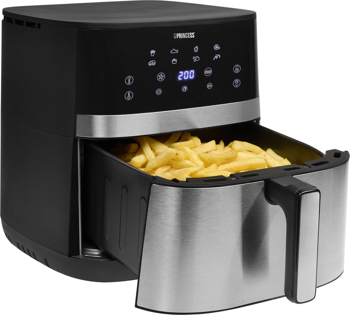 Princess DualHeat Airfryer 182474 7L 2300W Matzwart