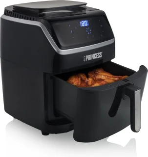 Princess Heteluchtfriteuse 182080 2-in-1 Stoomoven en Airfryer 6.5L Zwart