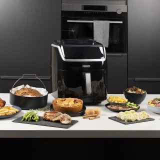 Princess Heteluchtfriteuse 182080 2-in-1 Stoomoven en Airfryer 6.5L Zwart