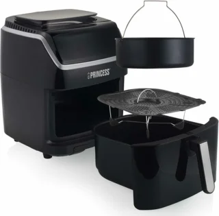 Princess Heteluchtfriteuse 182080 2-in-1 Stoomoven en Airfryer 6.5L Zwart