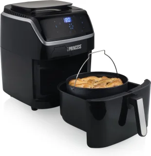 Princess Heteluchtfriteuse 182080 2-in-1 Stoomoven en Airfryer 6.5L Zwart
