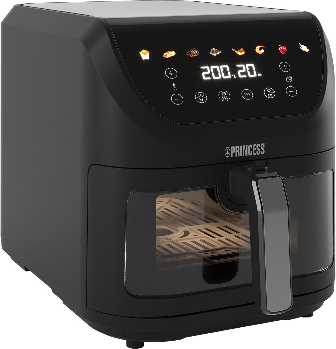 De Princess SlimFry Airfryer 182257 8L digitaal touchscreen in één oogopslag