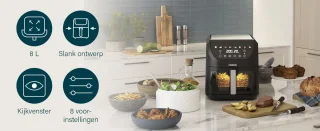 Princess SlimFry Airfryer 182257 8L digitaal touchscreen