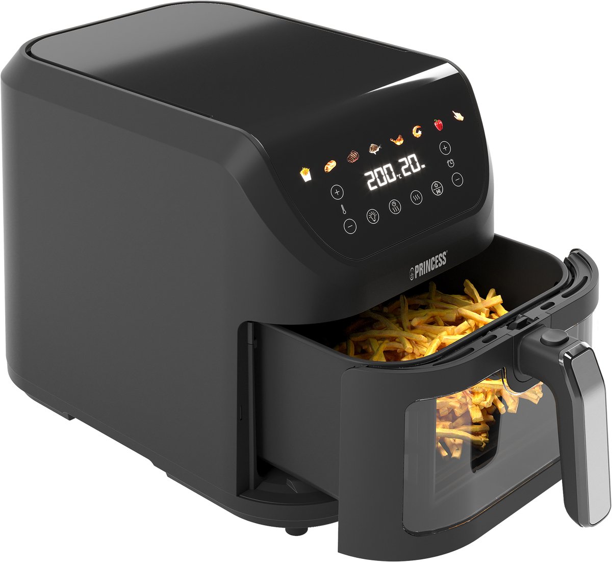 Wat vinden we goed aan de Princess SlimFry Airfryer 182257 8L digitaal touchscreen