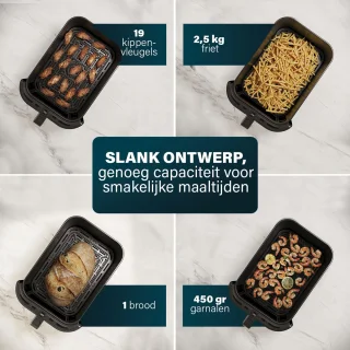 Princess SlimFry Airfryer 182257 8L digitaal touchscreen