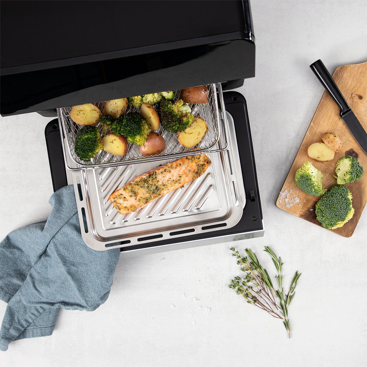 Princess Steam Airfryer Oven 182085 - Heteluchtfriteuse en stoomoven - 10 liter - Zwart