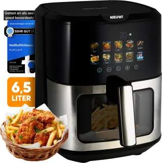 ProfiCook PC-FR 1286 H friteuse 6,5 l zwart/roestvrijstaal