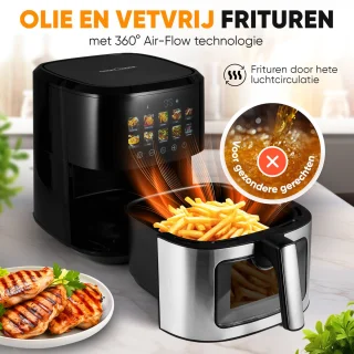 ProfiCook PC-FR 1286 H friteuse 6,5 l zwart/roestvrijstaal