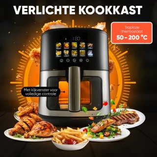 ProfiCook PC-FR 1286 H friteuse 6,5 l zwart/roestvrijstaal