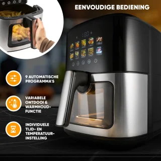 ProfiCook PC-FR 1286 H friteuse 6,5 l zwart/roestvrijstaal