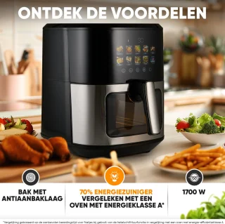 ProfiCook PC-FR 1286 H friteuse 6,5 l zwart/roestvrijstaal