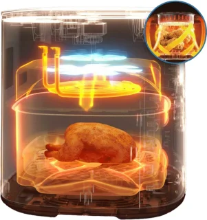 Qonos Airfryer Air One Plus 7L Zwart