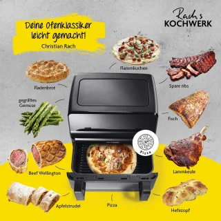 Rachs KOCHWERK Vario-dubbelkamer Airfryer 9L