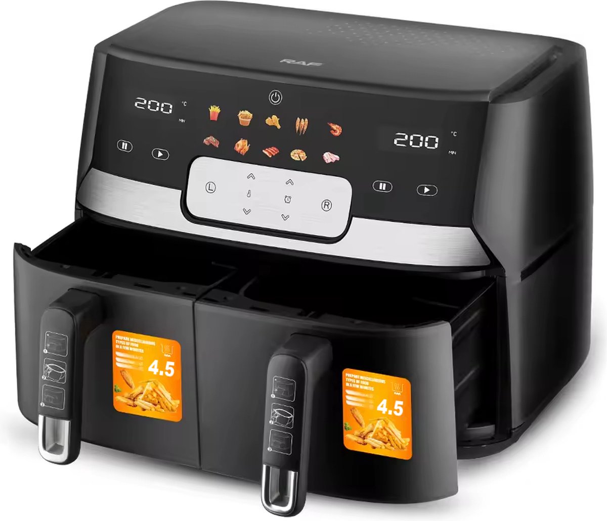 Wat vinden we goed aan de RAF Airfryer Dubbele XXL 9L DualZone