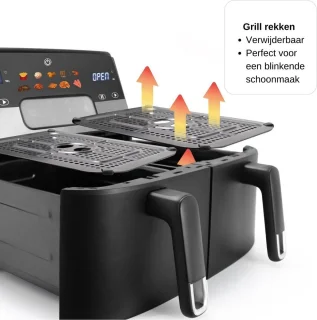 RAF Airfryer Dubbele XXL 9L DualZone