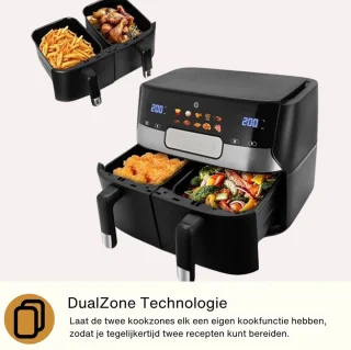 RAF Airfryer Dubbele XXL 9L DualZone