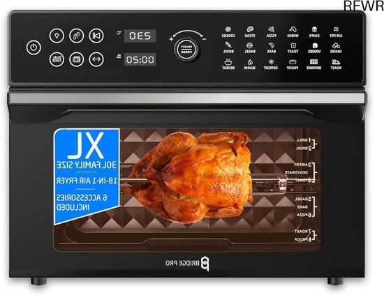 RFWR Digitale Heteluchtfriteuse Oven 30L XL Familieformaat