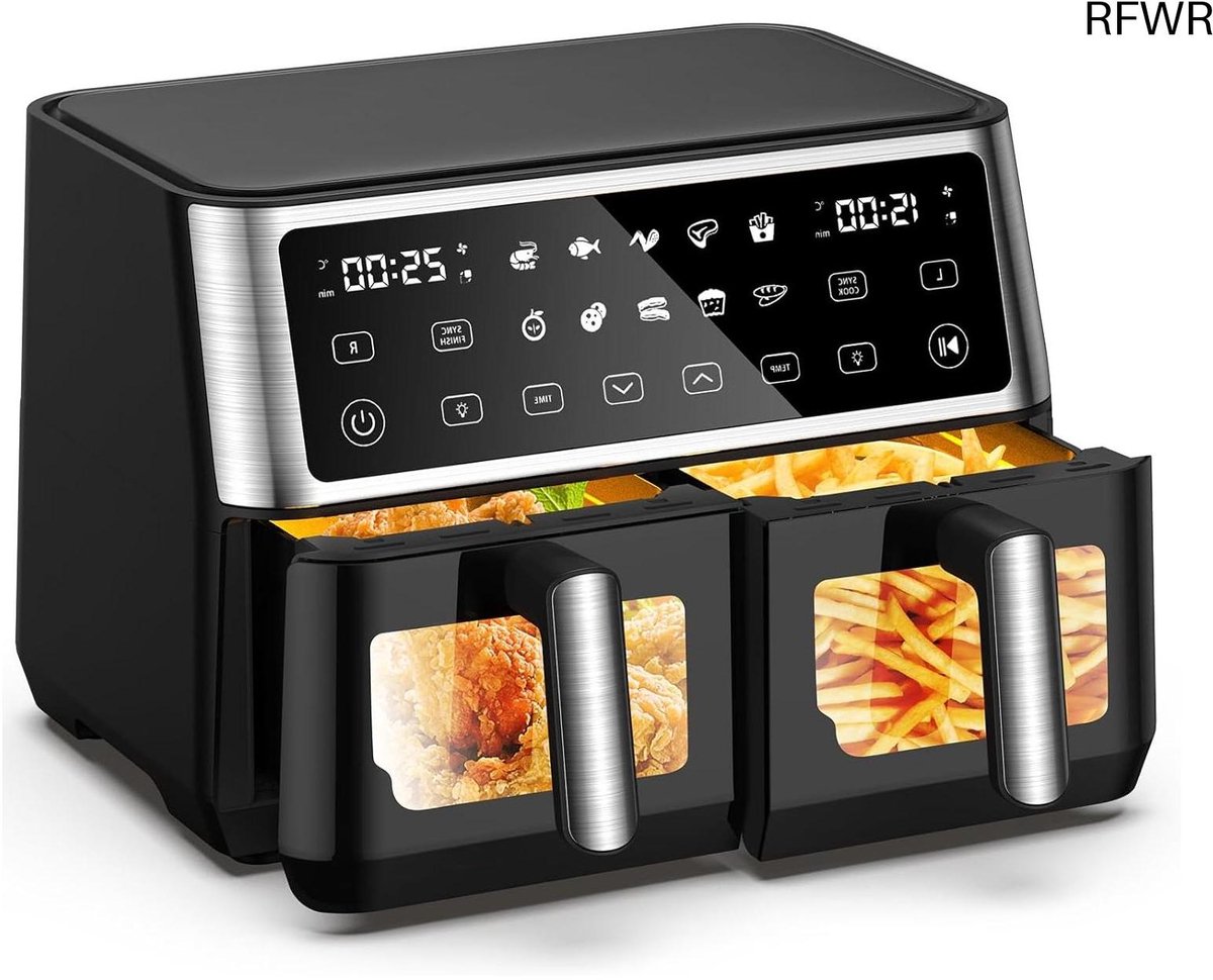 RFWR Dual Zone XXL Airfryer 10L