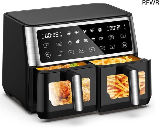 RFWR Dual Zone XXL Airfryer 10L