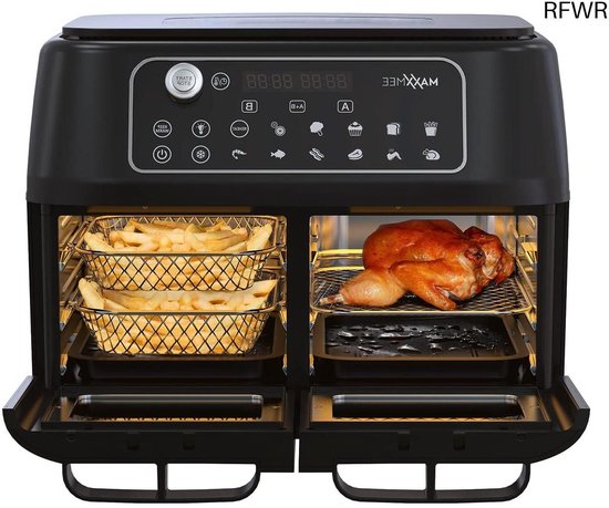 RFWR® Heteluchtfriteuse 11L Dubbele Kamer