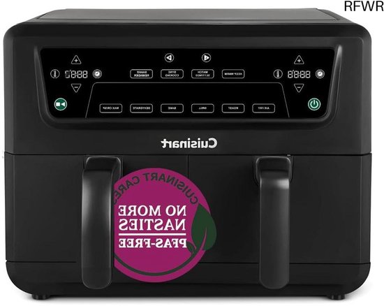 RFWR Luchtfriteuse dubbele lade 5,2 L — Knapperig, snel en veelzijdig