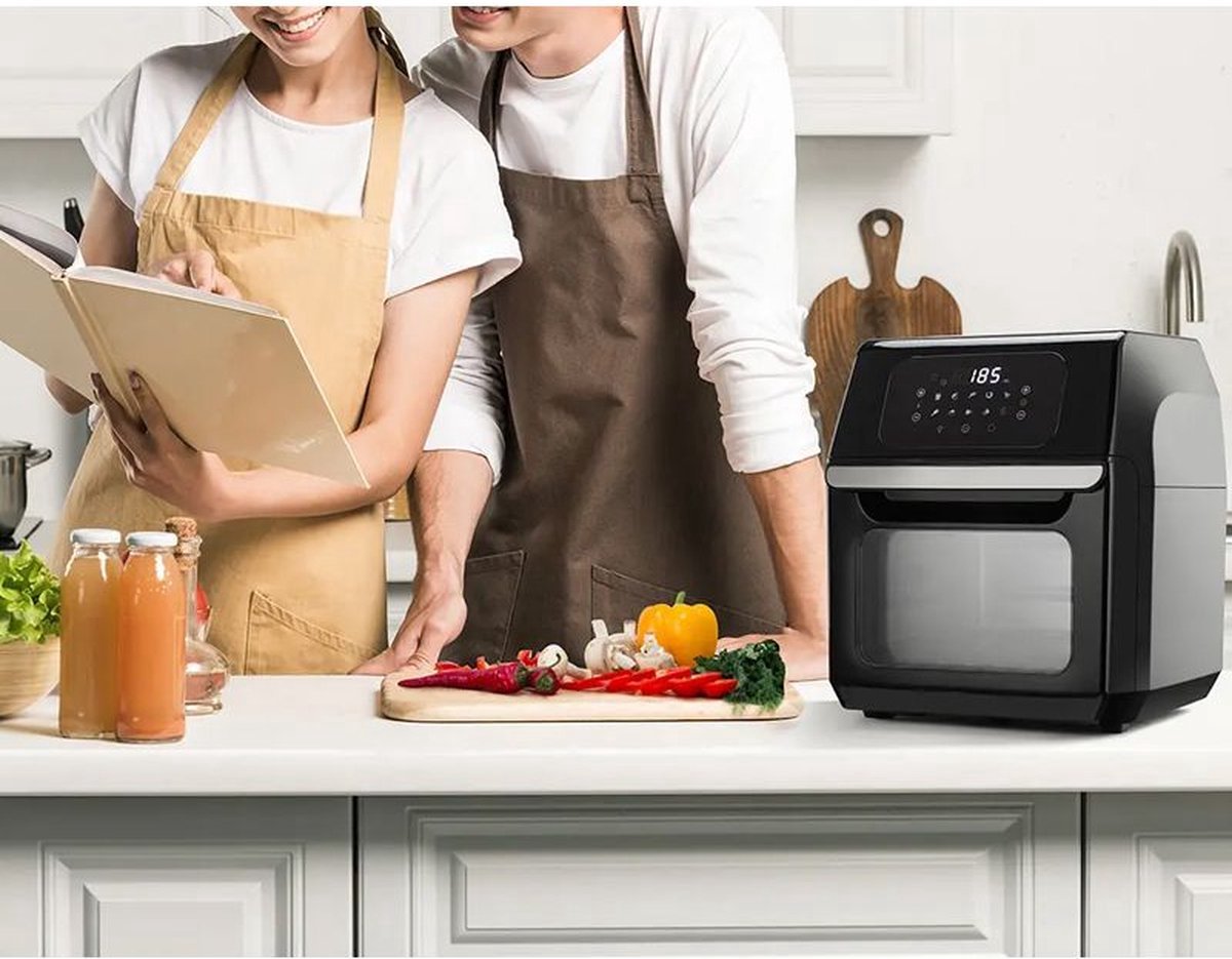 Royal Swiss Airfryer Oven 12L Zwart/RVS