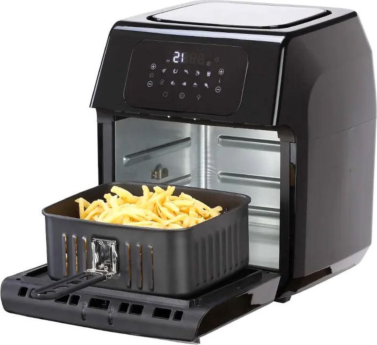 Royal Swiss Airfryer Oven 12L Zwart/RVS