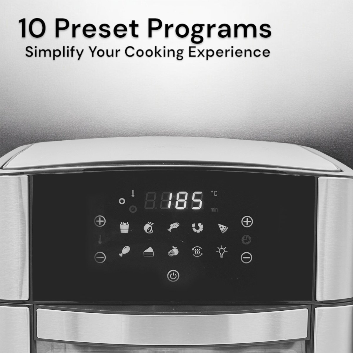 Royal Swiss Airfryer Oven 16L Zwart/RVS
