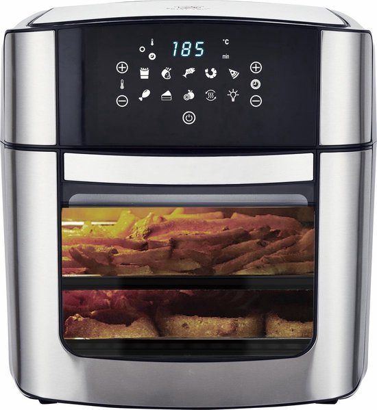 Royal Swiss Airfryer Oven 16L Zwart/RVS