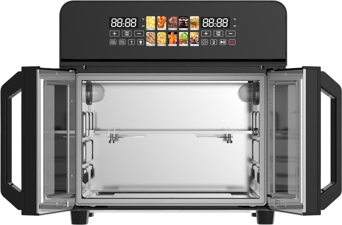 Royal Swiss Airfryer Oven 23L Zwart/RVS